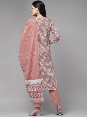 Pink embroidered cotton ethnic-kurtis 3