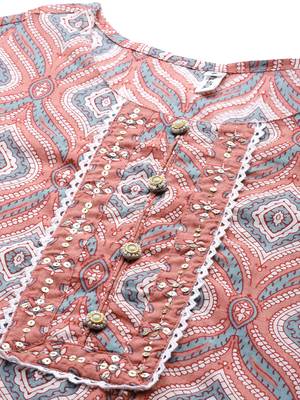 Pink embroidered cotton ethnic-kurtis 4