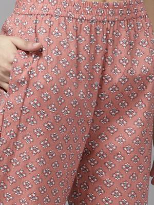 Pink embroidered cotton ethnic-kurtis 5