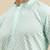 Sanwara Men's Sea Green chickenkari Long Sleeve Cotton Designer Kurta with Pyjama