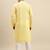Sanwara Men's Light Yellow chickenkari Long Sleeve Cotton Designer Kurta with Pyjama