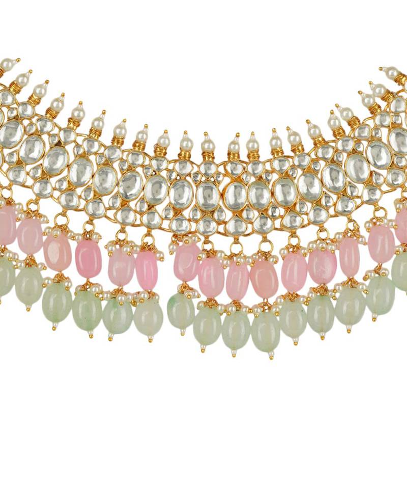 Kundan Necklace Set 22KT Gold Plated