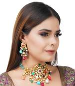 Kundan Necklace Set 22KT Gold Plated