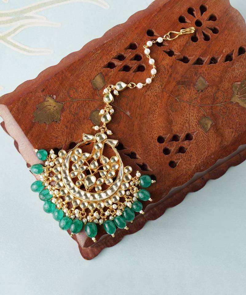 Kundan Maangtika 22KT Gold Plated