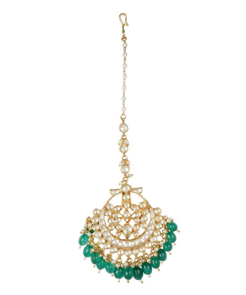 Kundan Maangtika 22KT Gold Plated