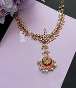 22KT Gold Plated Kundan Mathapati