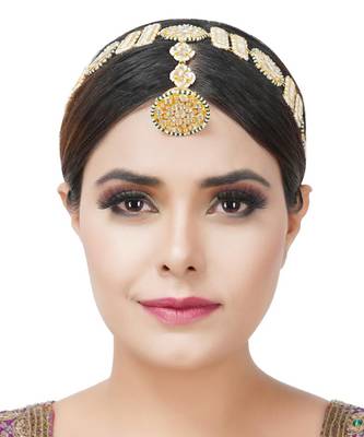 22KT Gold Plated Kundan Mathapati 1