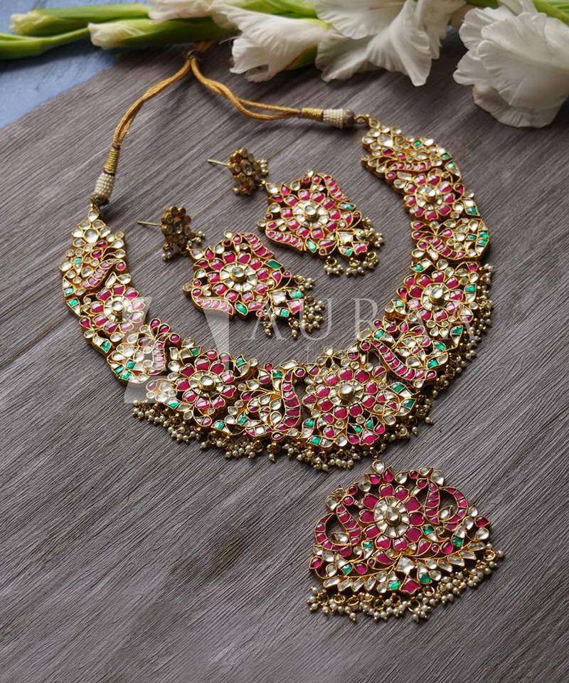 Kundan Necklace Set 22KT Gold Plated