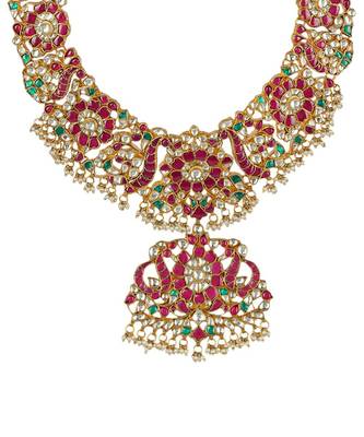 Kundan Necklace Set 22KT Gold Plated 5