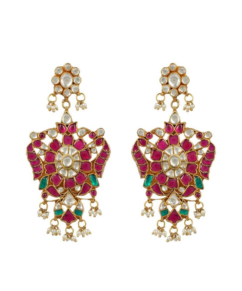 Kundan Necklace Set 22KT Gold Plated