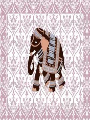 Jaipuri Pink Color Elephant Print 100% Cotton Double Bedsheet 3