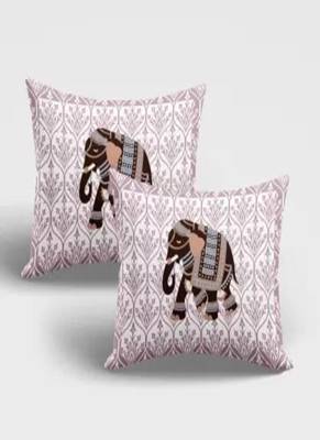 Jaipuri Pink Color Elephant Print 100% Cotton Double Bedsheet 4