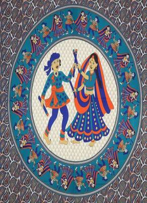 Jaipuri Multicolor Color Dandiya Print 100% Cotton Double Bedsheet 3