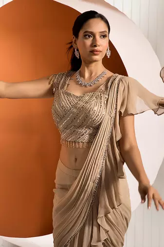 Tan Weed Drape