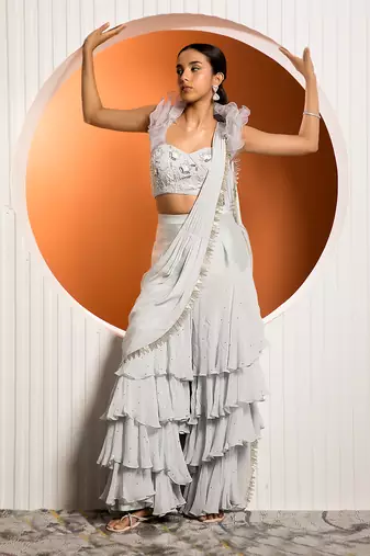 Pastel Blue Ophelia RoseDrape