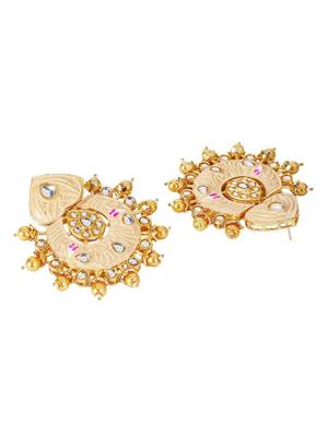 Steorra Jewels Traditional Jaipuri Peach Necklace Set For Women 5