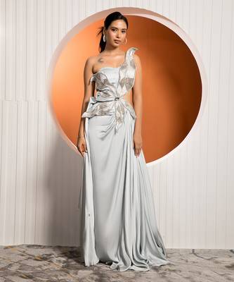 Pastel Blue Lily Gown 2