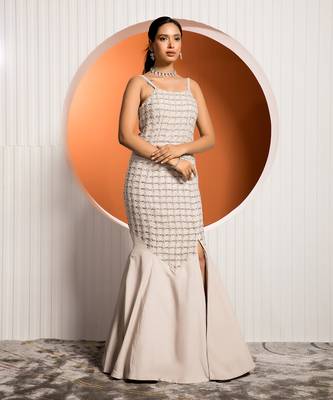 Pink Gray Rosemary Gown 1