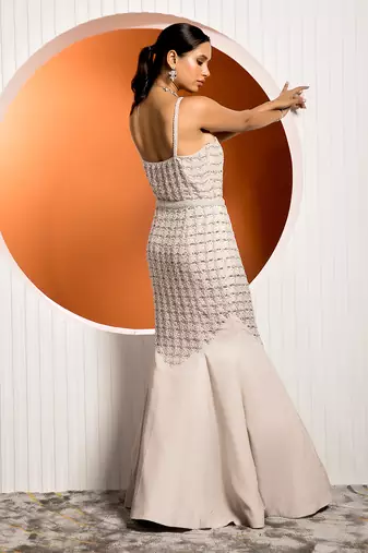 Pink Gray Rosemary Gown