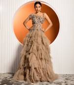 Warm Tan Rue Gown