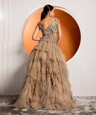 Warm Tan Rue Gown 2