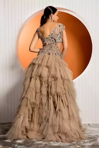 Warm Tan Rue Gown