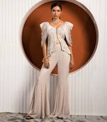 Pink Gray Chrysanthemum Co-Ord Set