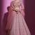 MAUVE EMBROIDERED GEORGETTE FESTIVE & PARTY WEAR SEMI STITCHED LEHENGA