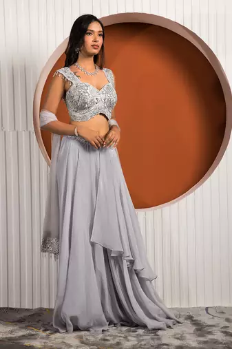 Powder Blue Rose Set