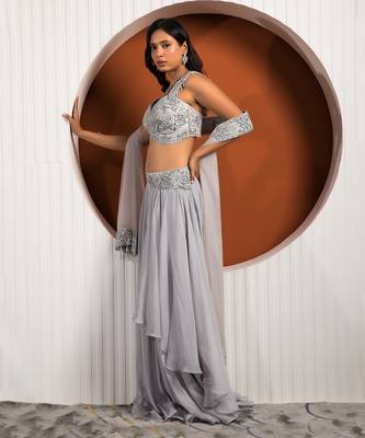 Powder Blue Rose Set 3