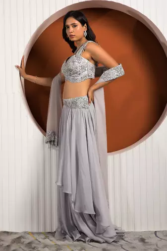Powder Blue Rose Set