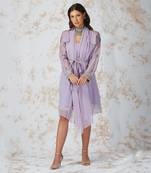 Antique Work Belted Dress