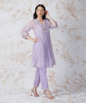 Baroque Flower Paneled Tunic Set 3