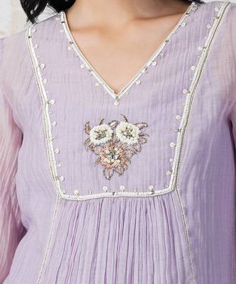Baroque Flower Paneled Tunic Set 5
