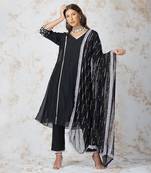 Aline Kurta With Sequined Dupatta