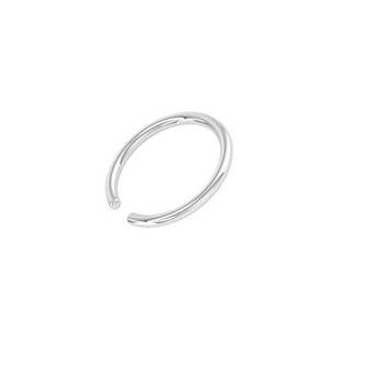 Silver diamond nose-ring 3