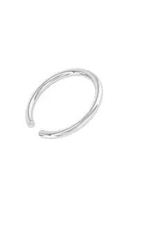 Silver diamond nose-ring