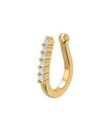 Gold diamond nose-ring