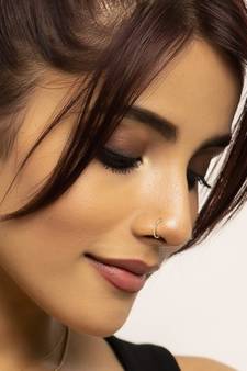 Gold nose-ring