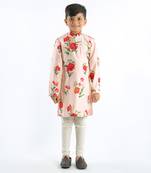 Pink Floral Printed Kurta Set
