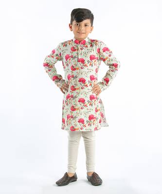 Digital Floral Printed Kurta 1
