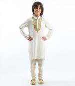 Embroidered Neckline Kurta Set