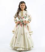 Ivory Embroidered Anarkali Set