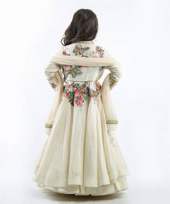 Ivory Embroidered Anarkali Set 3