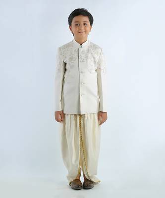 Ivory Embroidered Bandhgala 1