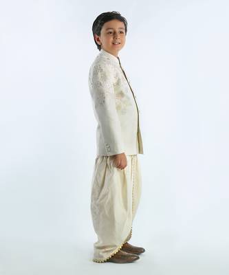 Ivory Embroidered Bandhgala 2