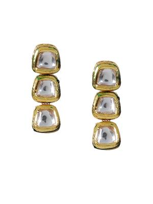 Steorra Jewels Traditional Jaipuri White Necklace Set For Women 4