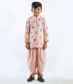 Pink Birds Printed Kurta Set