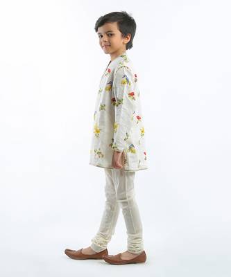 White Birds Printed Kurta Set 2