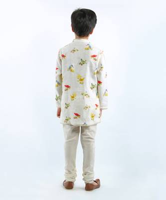 White Birds Printed Kurta Set 3